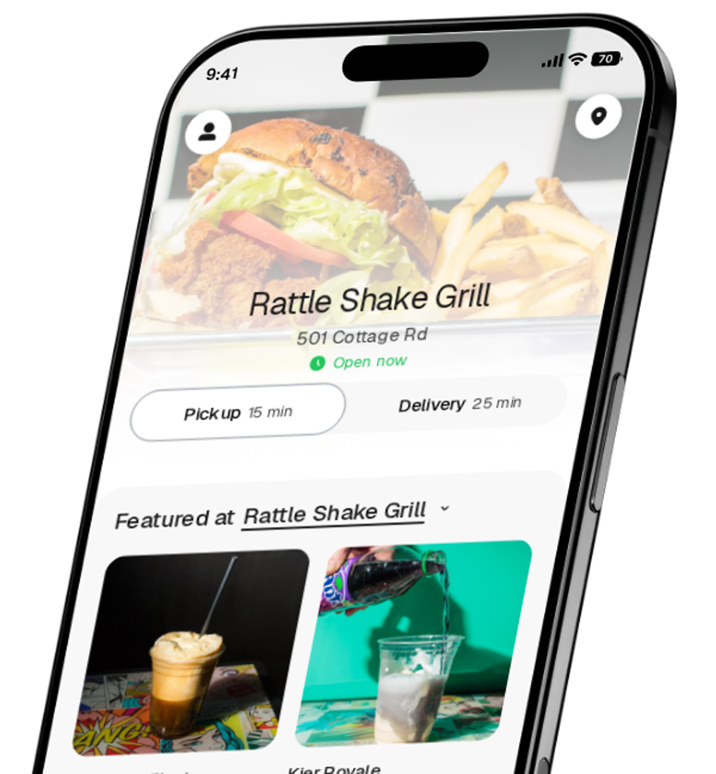 Rattle Shake Grill app preview
